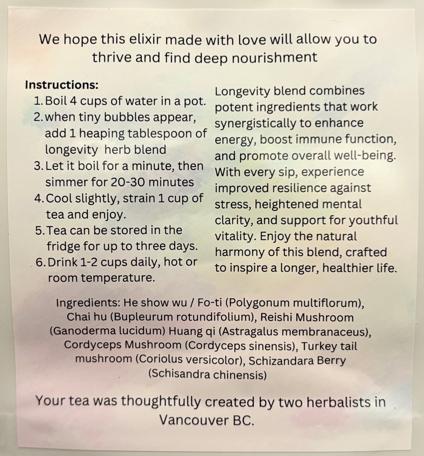 Longevity I Youthful Vitality, Physical Health and Mental Clarity