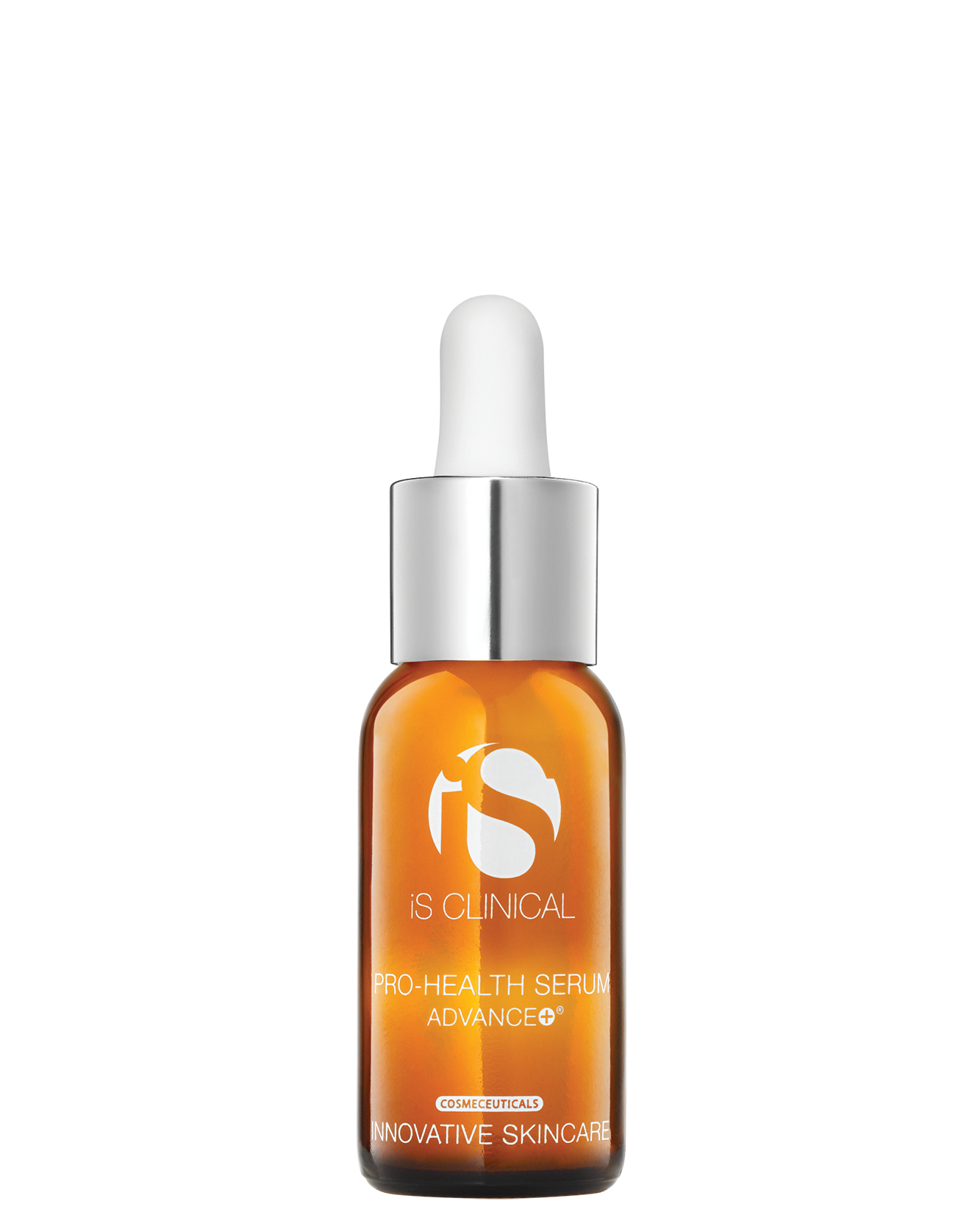 Orange skincare serum bottle with dropper on a white background Pro health serum advance vancouver BC
