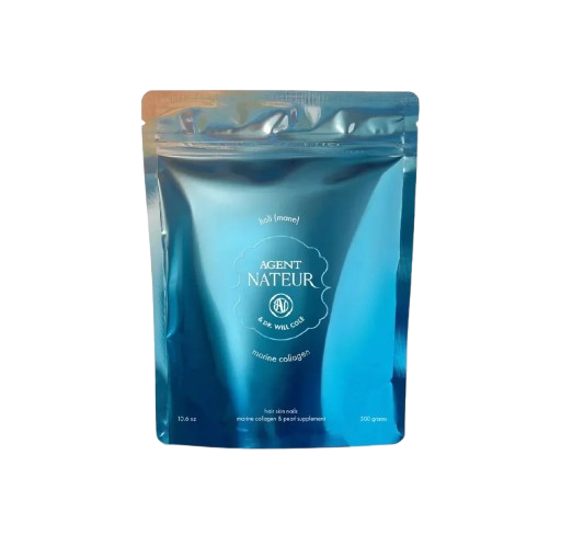 Blue packaging of Agent Néteur on a white background