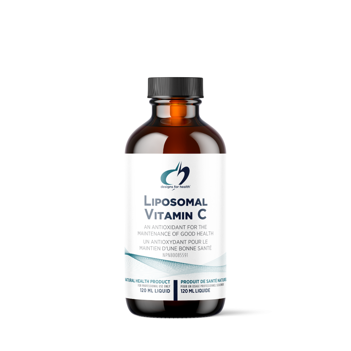 Bottle of Liposomal Vitamin C on a white background