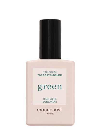 Manucurist nail polish bottle with black cap on a white background