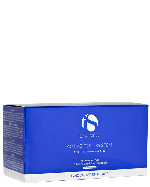 IS Clinical Active Peel System packaging on a white background