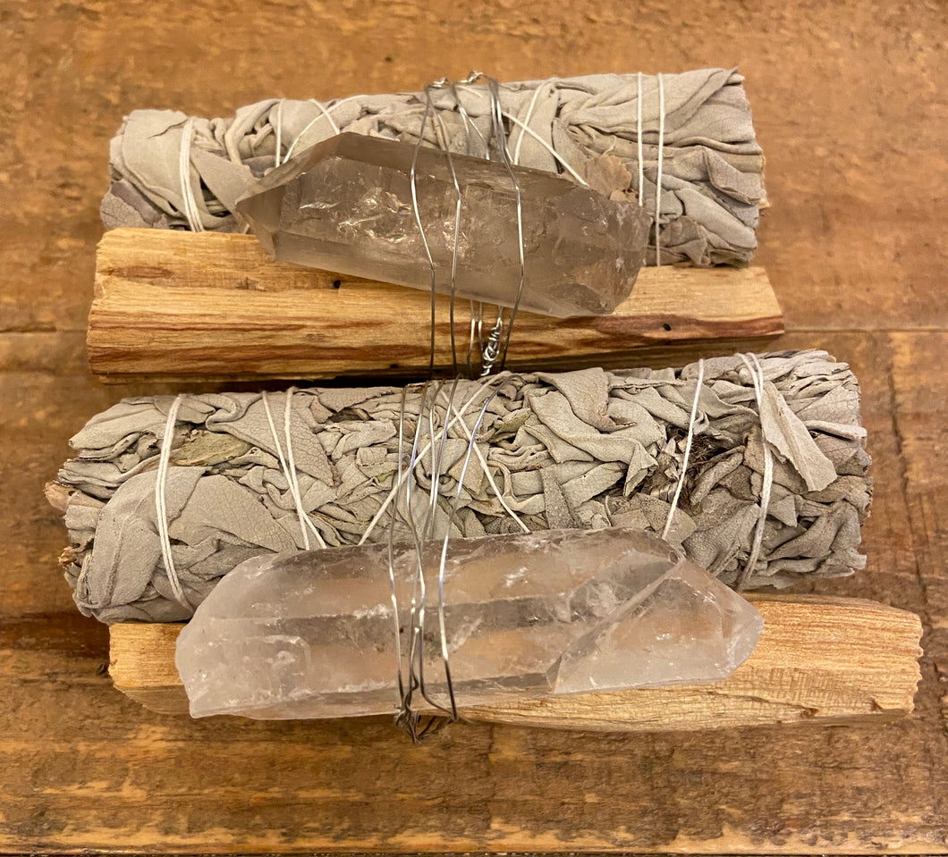 Sacred Crystal & Smoke Bundle
