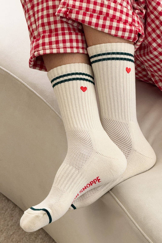 Embroidered Boyfriend Socks